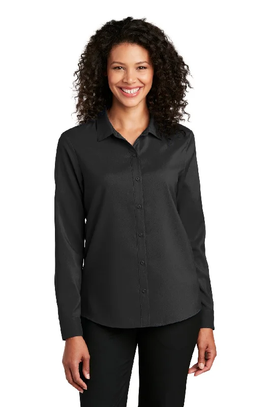 Port Authority Ladies Long Sleeve Performance Staff Shirt LW401 Comfortable Short Sleeve Blouse Port Authority Ladies Long Sleeve Performance Staff Shirt LW401 Comfortable Short Sleeve Blouse