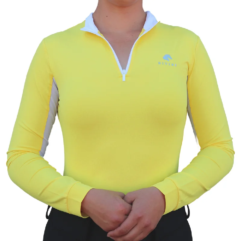 Sweet Lady Sun Shirt - Yellow Comfortable Short Sleeve Tunic