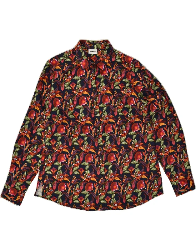 WALBUSCH Womens Shirt EU 40 Medium Multicoloured Floral Cotton Trendy Floral Print Tee WALBUSCH Womens Shirt EU 40 Medium Multicoloured Floral Cotton Trendy Floral Print Tee