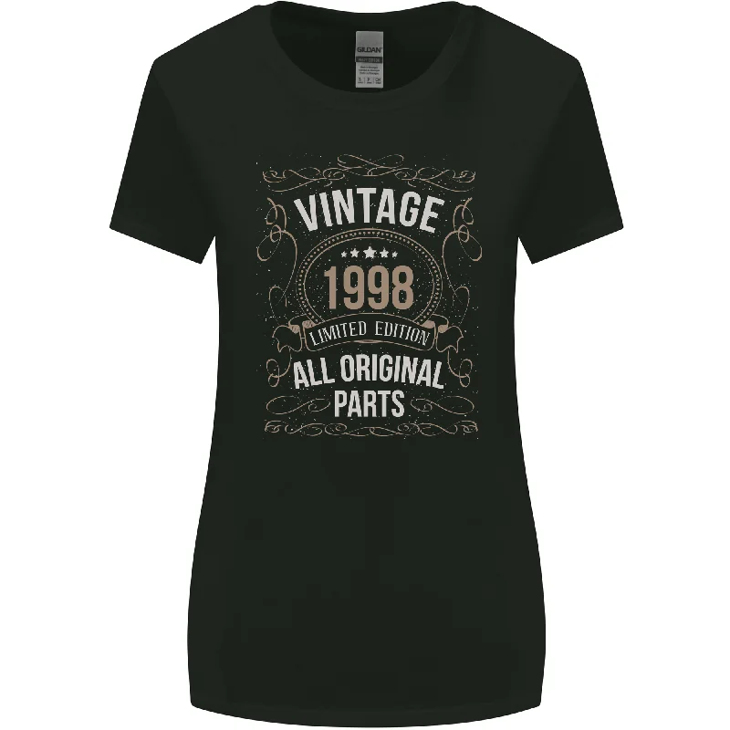 25th Birthday Limited Edition 1998 Womens Wider Cut T-Shirt Wool Fabric Cashmere Fabric Tweed Fabric 25th Birthday Limited Edition 1998 Womens Wider Cut T-Shirt Wool Fabric Cashmere Fabric Tweed Fabric