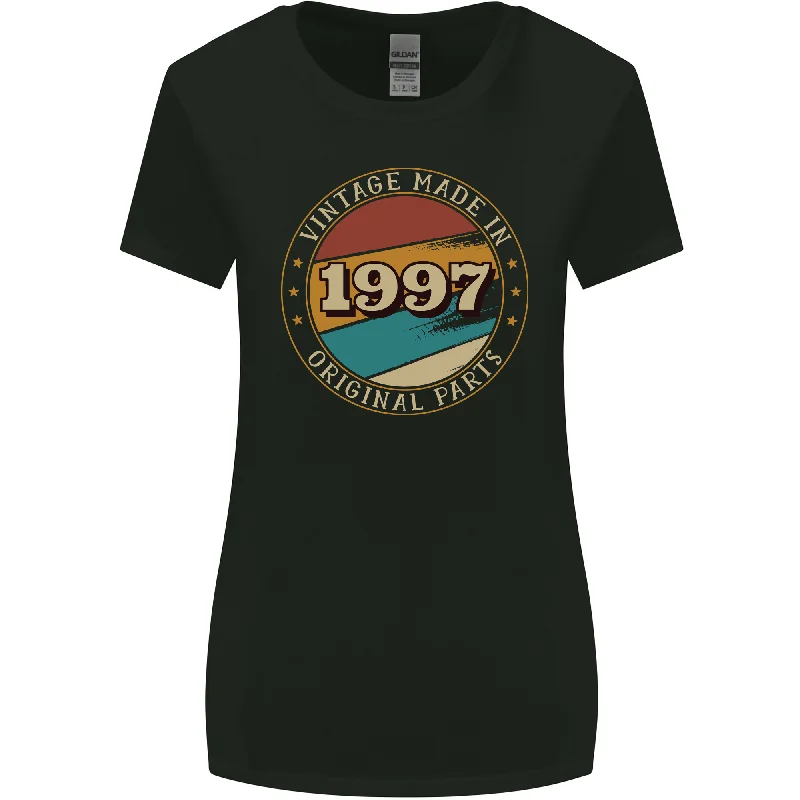 26th Birthday Vintage Made In 1997 Womens Wider Cut T-Shirt Mesh Fabric Canvas Fabric Denim Fabric 26th Birthday Vintage Made In 1997 Womens Wider Cut T-Shirt Mesh Fabric Canvas Fabric Denim Fabric