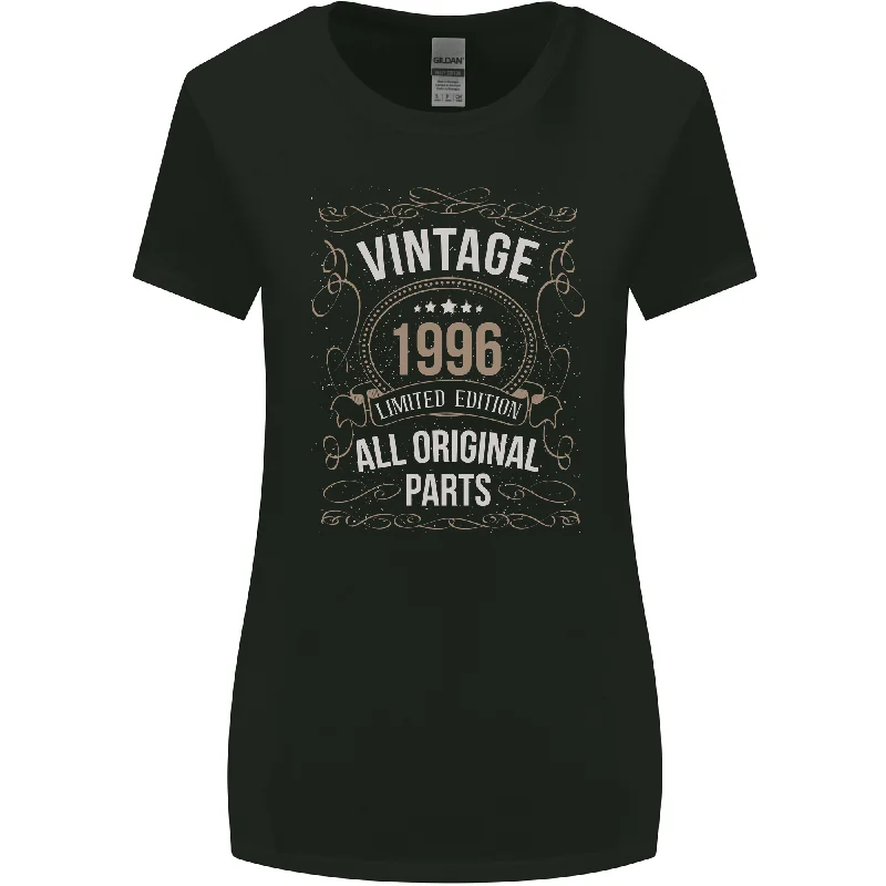 27th Birthday Limited Edition 1996 Womens Wider Cut T-Shirt Houndstooth Herringbone Solid 27th Birthday Limited Edition 1996 Womens Wider Cut T-Shirt Houndstooth Herringbone Solid