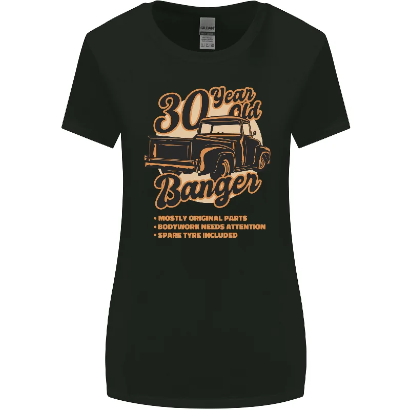 30 Year Old Banger Birthday 30th Year Old Womens Wider Cut T-Shirt Graphic Embroidered Appliqued 30 Year Old Banger Birthday 30th Year Old Womens Wider Cut T-Shirt Graphic Embroidered Appliqued