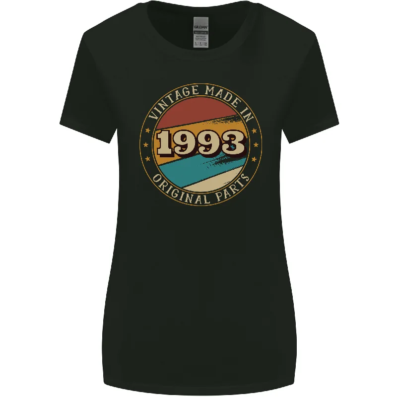 30th Birthday Vintage Made In 1993 Womens Wider Cut T-Shirt Handmade Hand-knitted Hand-woven 30th Birthday Vintage Made In 1993 Womens Wider Cut T-Shirt Handmade Hand-knitted Hand-woven