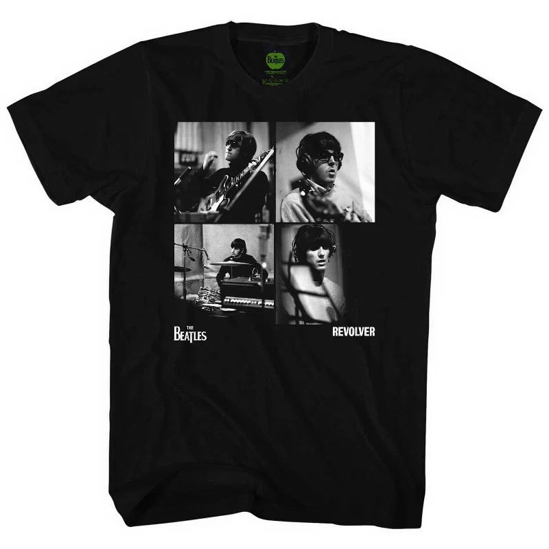 The Beatles | Official Band T-Shirt | Revolver Studio Shots Elasticated Padded Insulated The Beatles | Official Band T-Shirt | Revolver Studio Shots Elasticated Padded Insulated
