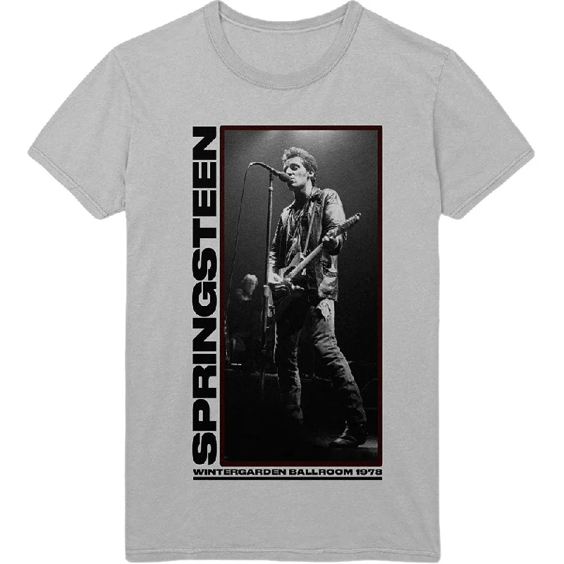 Bruce Springsteen | Official Band T-Shirt | Wintergarden Photo Wool Fabric Cashmere Fabric Tweed Fabric Bruce Springsteen | Official Band T-Shirt | Wintergarden Photo Wool Fabric Cashmere Fabric Tweed Fabric