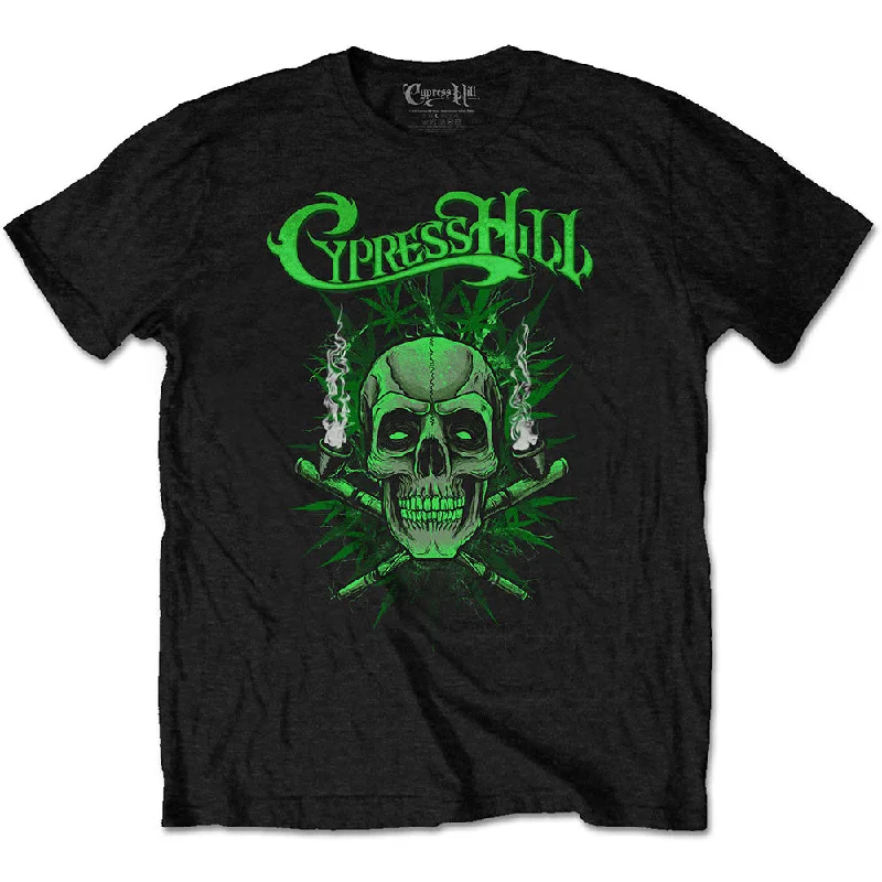 Cypress Hill | Official Band T-Shirt | Twin Pipes Striped Floral Plaid