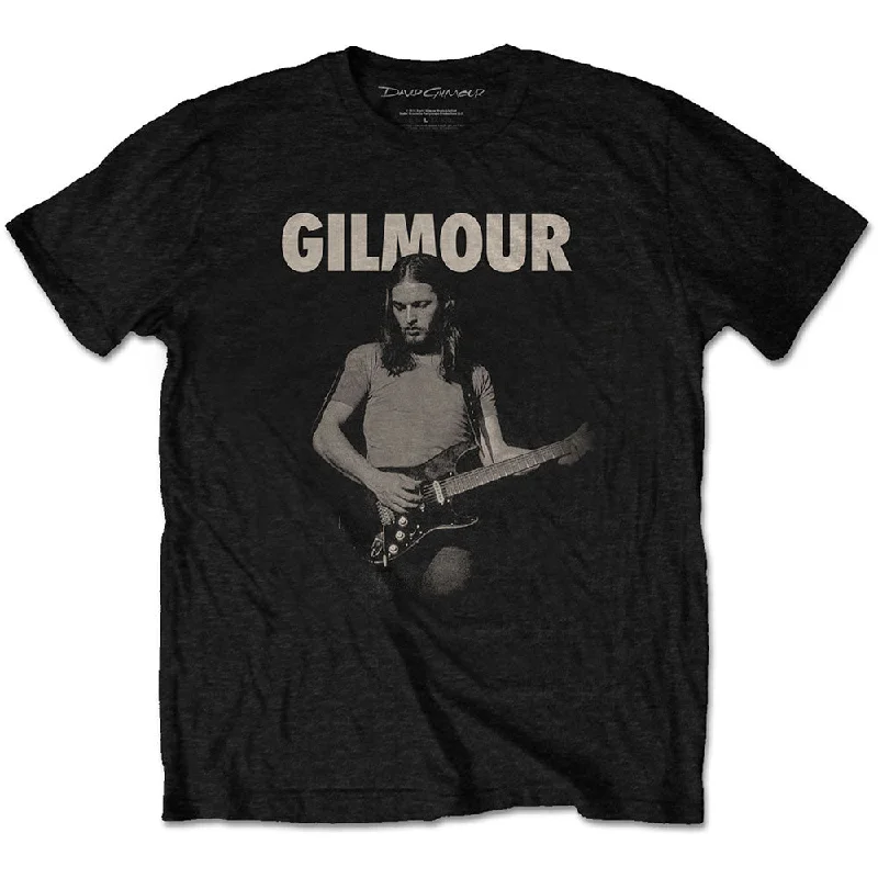 David Gilmour | Official Band T-Shirt | Selector 2nd Position Graphic Embroidered Appliqued David Gilmour | Official Band T-Shirt | Selector 2nd Position Graphic Embroidered Appliqued
