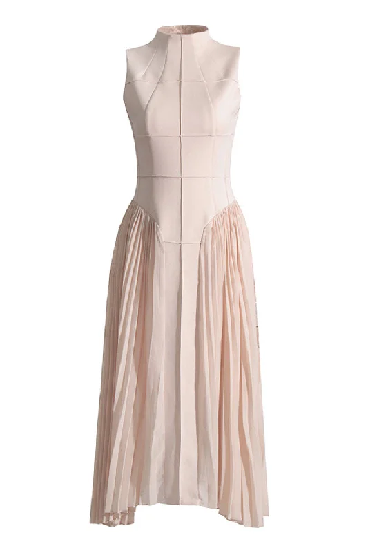 Elegant Solid Mock Neck Sleeveless Drop Waist Pleated Summer Midi Dress Cozy Tie-Dye Midi Dress Elegant Solid Mock Neck Sleeveless Drop Waist Pleated Summer Midi Dress Cozy Tie-Dye Midi Dress