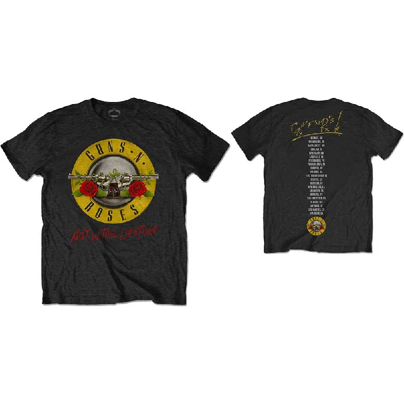 Guns N' Roses | Official Band T-Shirt | Not in this Lifetime Tour (Back Print) Thin T-Shirt Open Front Quick Dry Guns N' Roses | Official Band T-Shirt | Not in this Lifetime Tour (Back Print) Thin T-Shirt Open Front Quick Dry