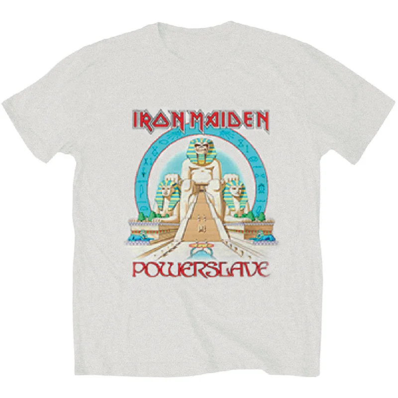 Iron Maiden | Official Band T-Shirt | Powerslave Egypt Basic T-Shirt Crew Neck Short Sleeve Iron Maiden | Official Band T-Shirt | Powerslave Egypt Basic T-Shirt Crew Neck Short Sleeve