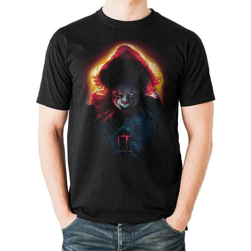 IT Chapter Two Sinister Clown Black Unisex T-Shirt Adult Welt Pockets Slit Pockets Flap Pockets IT Chapter Two Sinister Clown Black Unisex T-Shirt Adult Welt Pockets Slit Pockets Flap Pockets