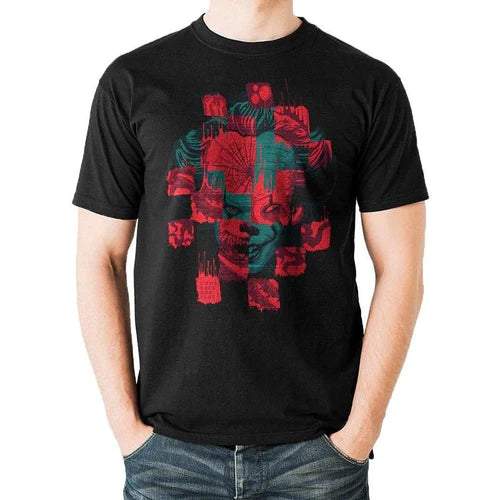 IT Clown Chapter Two Collage Black Unisex T-Shirt Adult Embroidered Appliqued Beaded IT Clown Chapter Two Collage Black Unisex T-Shirt Adult Embroidered Appliqued Beaded