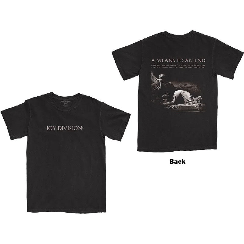 Joy Division | Official Band T-shirt | A Means To An End (Back Print) Hooded Caped Shawl Collar Joy Division | Official Band T-shirt | A Means To An End (Back Print) Hooded Caped Shawl Collar