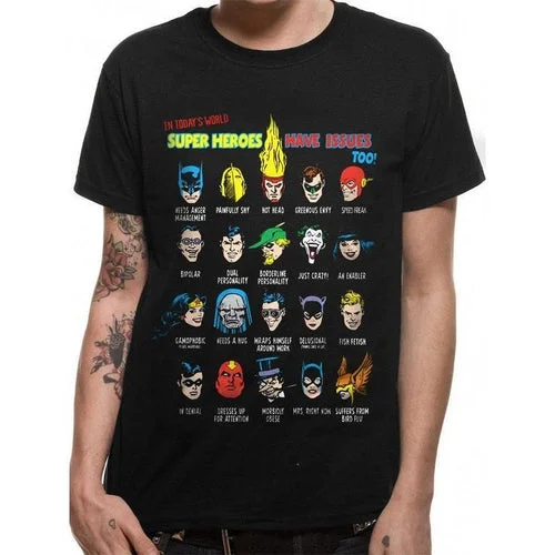 Justice League Superhero Issues Unisex T-Shirt DC Adult Spandex Blend Rayon Blend Denim Blend Justice League Superhero Issues Unisex T-Shirt DC Adult Spandex Blend Rayon Blend Denim Blend