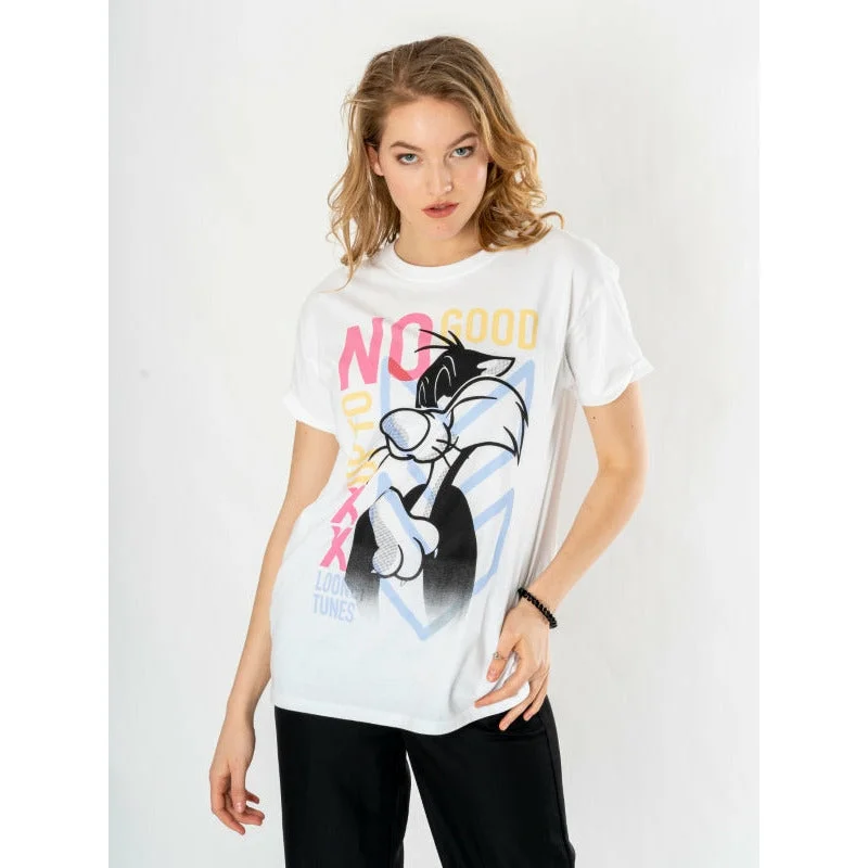 Looney Tunes Mens Sylvester Unisex T-Shirt Adult Mesh Blend Leather Blend Suede Blend Looney Tunes Mens Sylvester Unisex T-Shirt Adult Mesh Blend Leather Blend Suede Blend