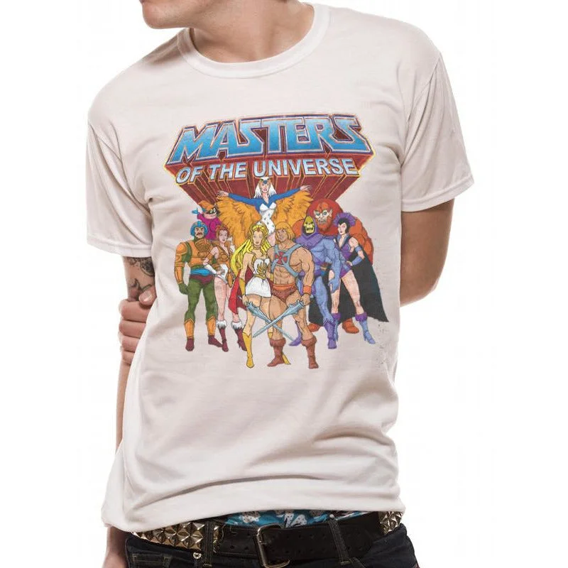 Masters of The Universe Group He-Man Retro 80s T-Shirt Adult Iron Safe Non-Iron Wrinkle Free Masters of The Universe Group He-Man Retro 80s T-Shirt Adult Iron Safe Non-Iron Wrinkle Free