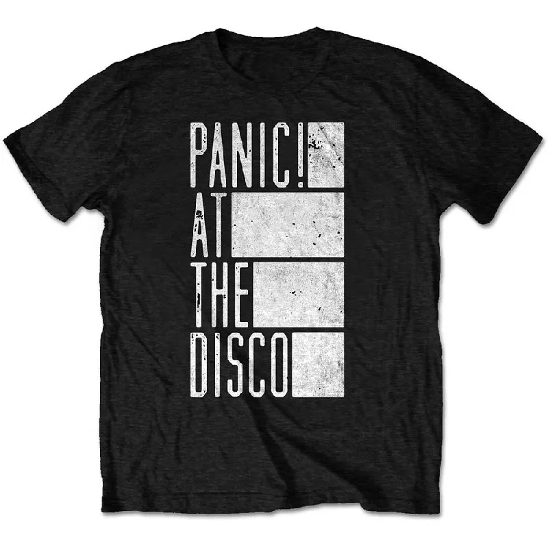 Panic! At The Disco | Official Band T-Shirt | Bars Zippered Front Buttoned Front Snap Front Panic! At The Disco | Official Band T-Shirt | Bars Zippered Front Buttoned Front Snap Front