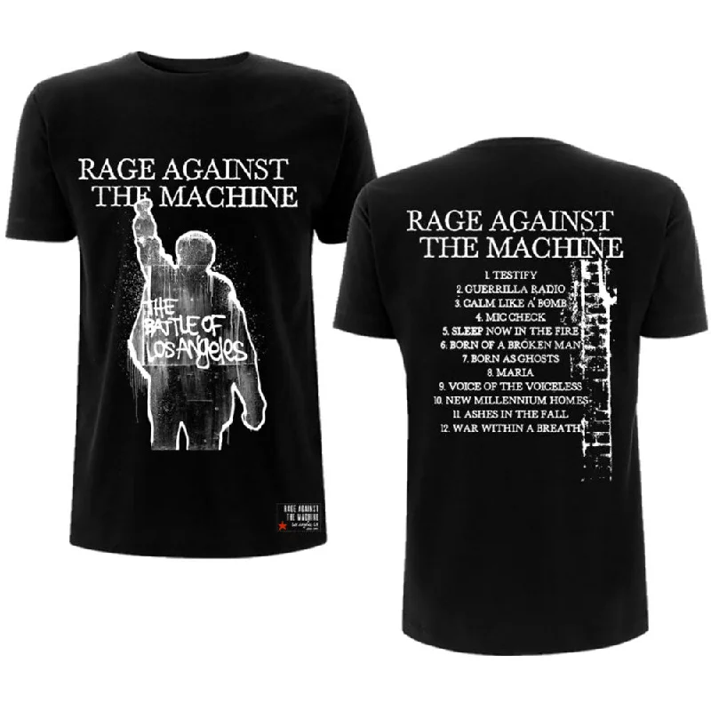 Rage Against The Machine | Official Band T-Shirt | BOLA Album Cover (Back Print) Collared Crew Neck Turtle Neck Rage Against The Machine | Official Band T-Shirt | BOLA Album Cover (Back Print) Collared Crew Neck Turtle Neck