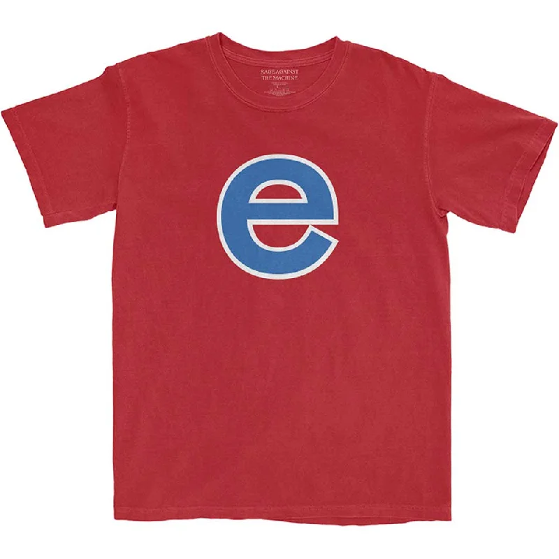 Rage Against The Machine | Official Band T-Shirt | Big E (Back Print) Terry Blend Velvet Blend Canvas Blend Rage Against The Machine | Official Band T-Shirt | Big E (Back Print) Terry Blend Velvet Blend Canvas Blend