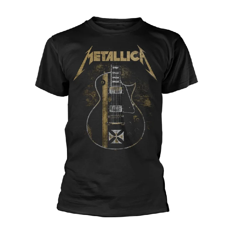 Metallica Unisex T-shirt: Hetfield Iron Cross Fleece Fabric Down Fabric Feather Fabric Metallica Unisex T-shirt: Hetfield Iron Cross Fleece Fabric Down Fabric Feather Fabric
