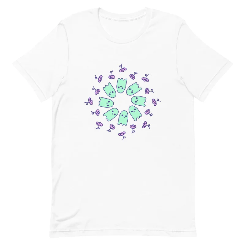Sad Ghost Comic Short-Sleeve Unisex T-Shirt Chenille Fabric Brocade Fabric Lace Fabric Sad Ghost Comic Short-Sleeve Unisex T-Shirt Chenille Fabric Brocade Fabric Lace Fabric