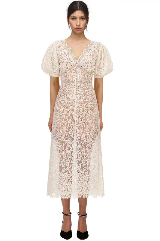 Sparkly Rhinestone V Neck Lace Cocktail Party Midi Dress - Cream Trendy Bodycon Midi Dress Sparkly Rhinestone V Neck Lace Cocktail Party Midi Dress - Cream Trendy Bodycon Midi Dress