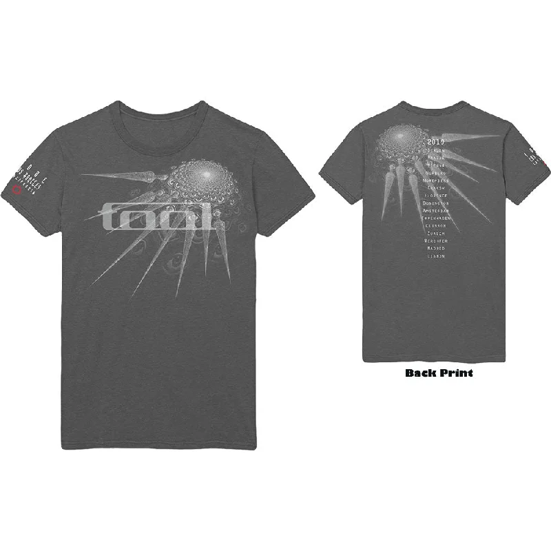 Tool | Official Band T-Shirt | Spectre Spike (Back Print) Notch Collar Peter Pan Collar Cowl Neck Tool | Official Band T-Shirt | Spectre Spike (Back Print) Notch Collar Peter Pan Collar Cowl Neck