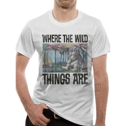 Where The Wild Things Are Book Cover Unisex T-Shirt Adult Thin T-Shirt Open Front Quick Dry Where The Wild Things Are Book Cover Unisex T-Shirt Adult Thin T-Shirt Open Front Quick Dry