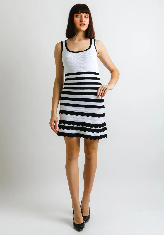 Guess Womens Antoinette Jersey Dress, White