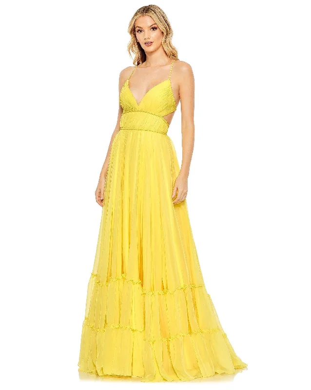Mac Duggal 67967 Long Formal Chiffon Prom Gown