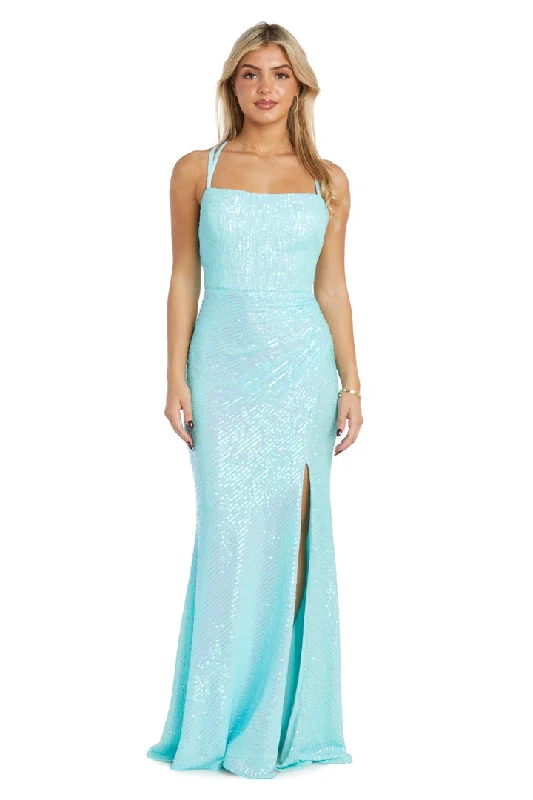 Morgan & Co 13148 Long Formal Prom Sequin Dress
