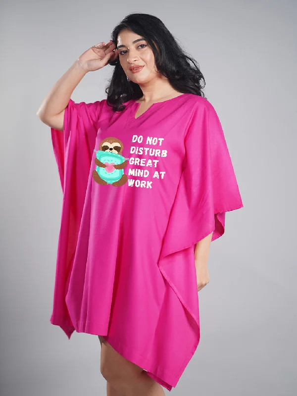 Magenta Kaftan Nightdress - DNDmode