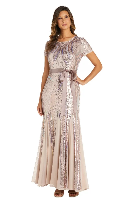 R&M Richards 7965P Long Formal Petite Dress