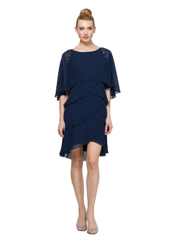 SL Fashions 114275 Short Formal Dress Mother of the Bride