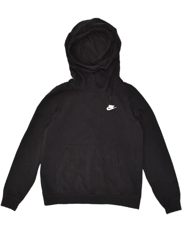NIKE Womens Hoodie Jumper UK 14 Medium Black Hoodie with Magnetic Closure Innovative Modern NIKE Womens Hoodie Jumper UK 14 Medium Black Hoodie with Magnetic Closure Innovative Modern