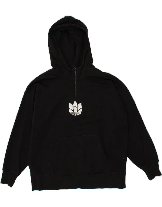 ADIDAS Womens Graphic Oversized Hoodie Jumper UK 12 Medium Black Cotton Hoodie with Hem Fringe Bohemian Relaxed ADIDAS Womens Graphic Oversized Hoodie Jumper UK 12 Medium Black Cotton Hoodie with Hem Fringe Bohemian Relaxed