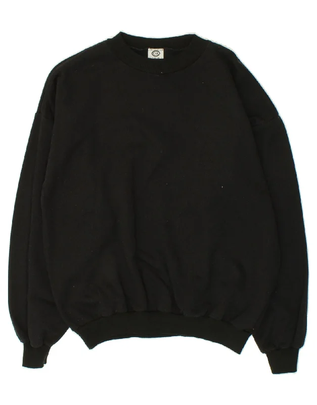 C&A Womens Sweatshirt Jumper IT 44/46 Large Black Cotton Hoodie with Rhinestones Sparkly Elegant C&A Womens Sweatshirt Jumper IT 44/46 Large Black Cotton Hoodie with Rhinestones Sparkly Elegant