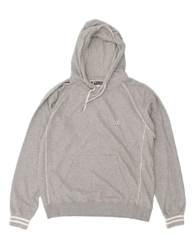 CHAMPION Womens Hoodie Jumper UK 16 Large Grey Hoodie with Magnetic Closure Innovative Modern CHAMPION Womens Hoodie Jumper UK 16 Large Grey Hoodie with Magnetic Closure Innovative Modern