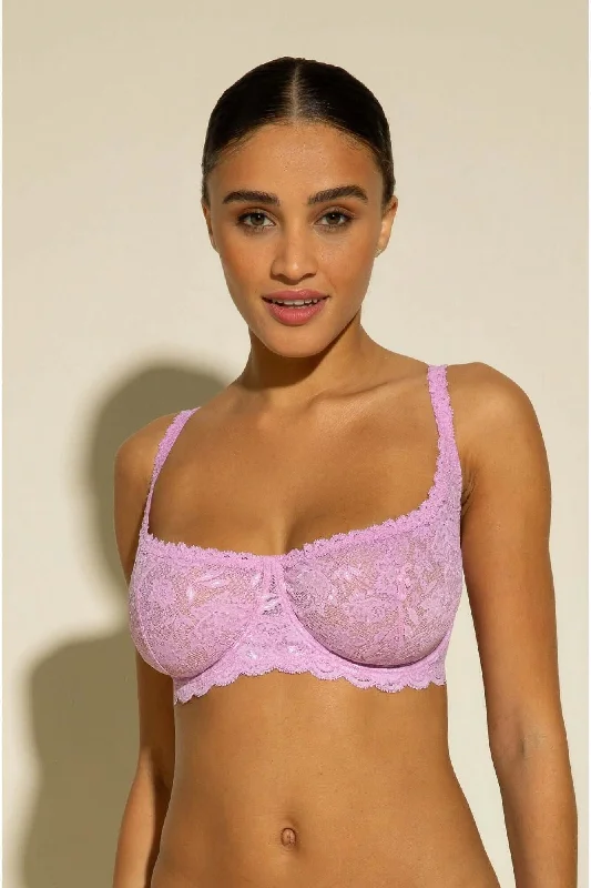 Never Say Never Balconette Bra in Neela Flower Simple Wireless Bra