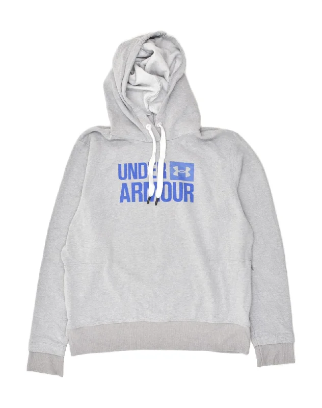 UNDER ARMOUR Womens Graphic Hoodie Jumper UK 16 Large Grey Hoodie with Reflective Safety Nightwear UNDER ARMOUR Womens Graphic Hoodie Jumper UK 16 Large Grey Hoodie with Reflective Safety Nightwear