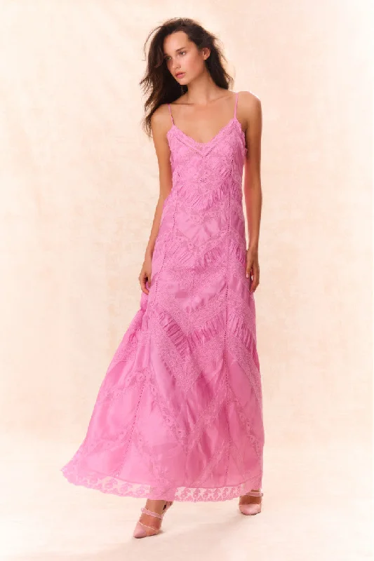 Josanne Lace Maxi Dress Chic Sleeveless Maxi Dress