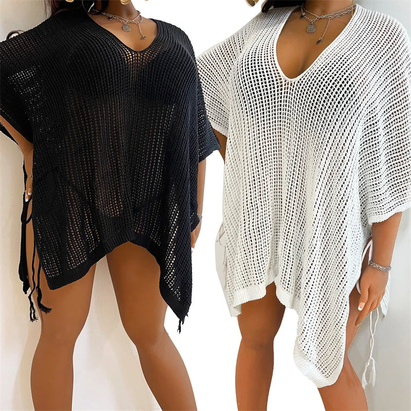 2023 Fishnet Sun Dress Swimsuit Cover-ups Plus size Mesh Cover up Beach Mujer Pareo Beachwear Sarong Bathing suit Black Outfits Chic Bikini Set 2023 Fishnet Sun Dress Swimsuit Cover-ups Plus size Mesh Cover up Beach Mujer Pareo Beachwear Sarong Bathing suit Black Outfits Chic Bikini Set