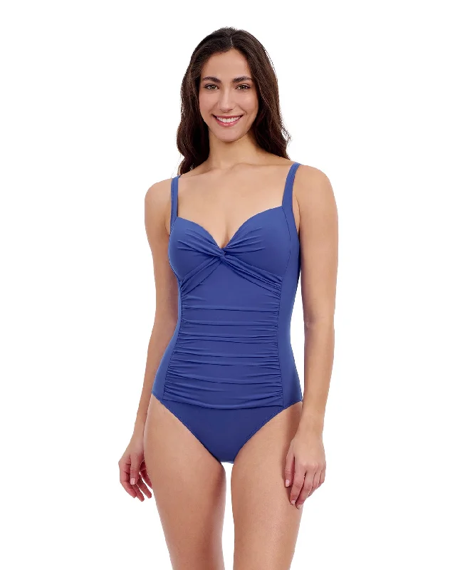 Profile By Gottex Tutti Frutti Twist Front One Piece Swimsuit Quick-Dry Tankini