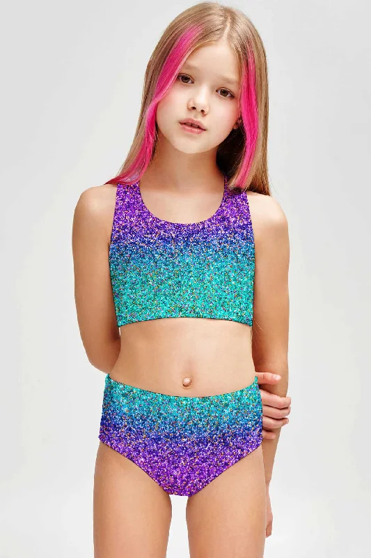 Ultraviolet Claire Purple Two-Piece Swimsuit Sporty Swim Set - Girls Plunge Back Swimsuit Ultraviolet Claire Purple Two-Piece Swimsuit Sporty Swim Set - Girls Plunge Back Swimsuit