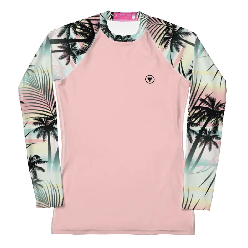 Women's Long Sleeve UPF 50 Rash Guard Swim Shirt - Island Escape Stylish Swimsuit Set Women's Long Sleeve UPF 50 Rash Guard Swim Shirt - Island Escape Stylish Swimsuit Set
