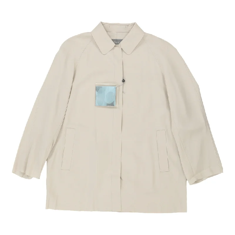 Allergi Jacket - XL Cream Cotton Blend Embroidered Jacket Appliqued Jacket Beaded Jacket Allergi Jacket - XL Cream Cotton Blend Embroidered Jacket Appliqued Jacket Beaded Jacket