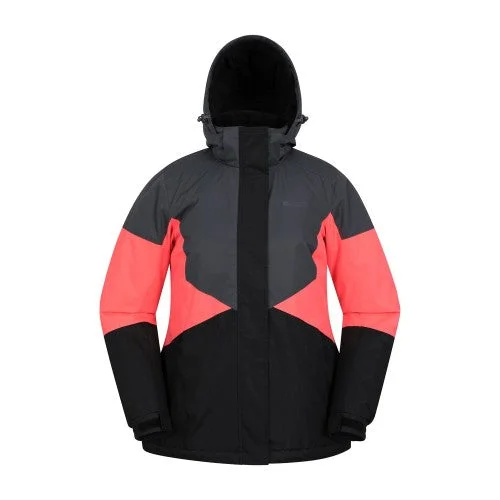 Mountain Warehouse Womens/Ladies Moon II Ski Jacket Zippered Front Buttoned Front Snap Front Mountain Warehouse Womens/Ladies Moon II Ski Jacket Zippered Front Buttoned Front Snap Front