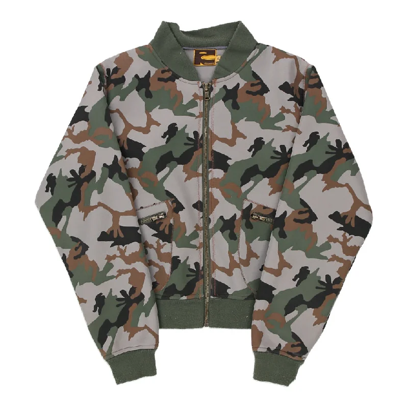 Roberto C Camo Bomber Jacket - XL Green Polyester Mesh Jacket Canvas Jacket Denim Jacket Roberto C Camo Bomber Jacket - XL Green Polyester Mesh Jacket Canvas Jacket Denim Jacket