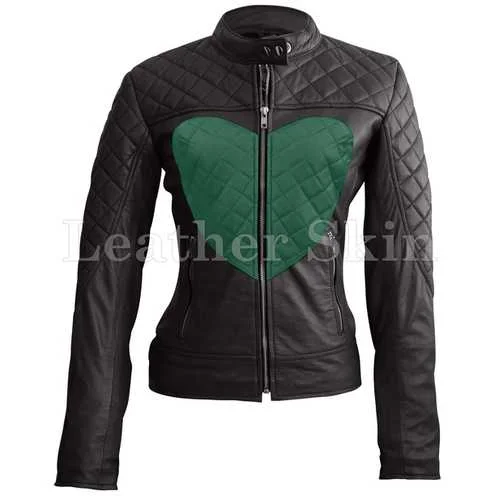 Women Love Leather Jacket Ribbed Jacket Pleated Jacket Ruffled Jacket